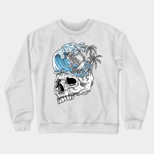 skull surfer Crewneck Sweatshirt